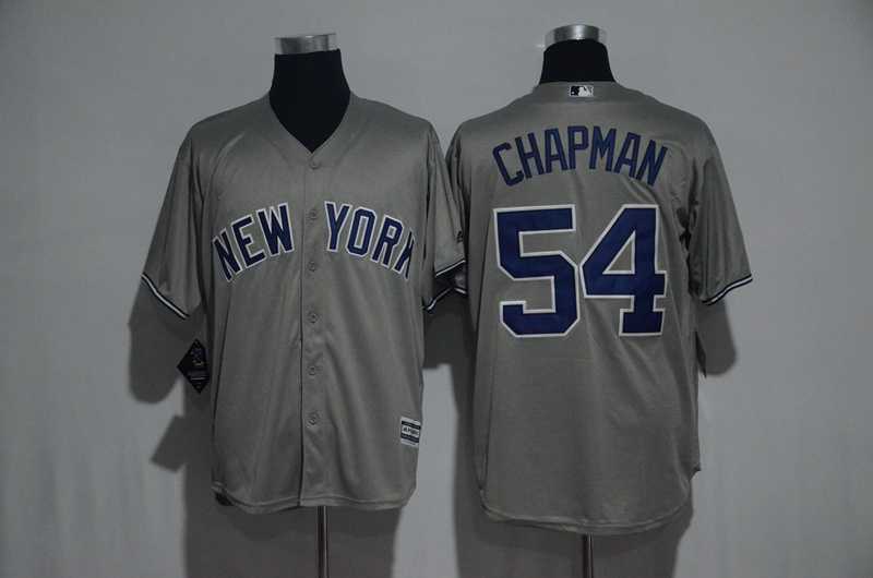 New York Yankees #54 Aroldis Chapman Gray New Cool Base Stitched Jersey,We sell and wholesale New York Yankees #54 Aroldis Chapman Gray New Cool Base Stitched Jersey on line form chian!